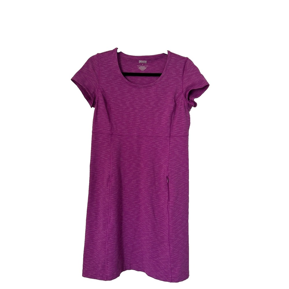 Duluth Trading Co NoGA Dress Size S Purple Classic Short Sleeve UPF Performance
